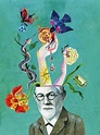 Sigmund Freud, psicoanálisis | Dibujos de psicologia, Dibujos ...