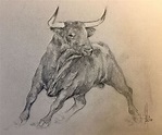 Pin by Angel Maria Valdez on Arte | Bull painting, Bull art, Dark art ...