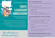 Youth Ambassador Program - haltonwomensplace.com