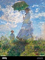 Donna con un ombrellone, Madame Monet e suo figlio, Claude Monet, 1875 ...