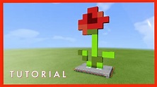 Minecraft: Cómo Construir una Estatua de Amapola - YouTube