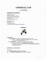 Criminal LAW Outline - CRIMINAL LAW 1L - Fall 2020 Prof. Joseline ...