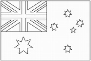 Flag australia - Flags Coloring pages for kids to print & color