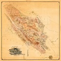 Official Map of Marin County, California - Art Source International