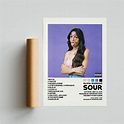 Olivia Rodrigo Posters / Sour Poster / Album Cover Poster | Etsy