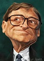 Bill Gates* | Funny caricatures, Celebrity caricatures, Celebrity artwork