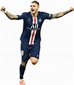 Mauro Icardi Paris Saint-Germain football render - FootyRenders