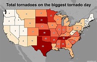 The most tornadoes in a calendar day by state - ustornadoes.com