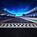 Race Track Finish Line Night Scene 3D Racing Competition Photo Backdro ...