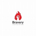 Premium Vector | Bravery logo