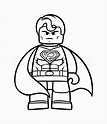 Lego Superman Coloring Page - Coloring Home