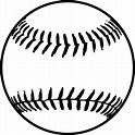 Black Softball Clip Art at Clker.com - vector clip art online, royalty ...