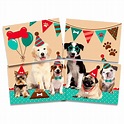 Painel 4 Partes Dogs Cachorros | Festcolor - Artigos e decorações para ...