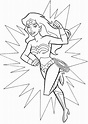 Dibujos de Wonder Woman (Mujer Maravilla) para colorear - Colorear24.com