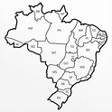 30 Mapas do Brasil para Colorir e Imprimir - Político, Capitais ...