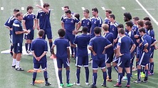 Varsity Blues Men's Soccer Training Camp 2014 - YouTube