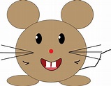 Smiling round mouse clipart. Free download transparent .PNG | Creazilla