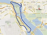Rio Potomac, em washington dc mapa - Mapa do rio potomac, em washington ...