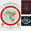 Flat Earth Map - Gleason's New Standard Map Of The World - Large 24" x ...