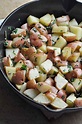 Cast Iron Skillet Potatoes with bacon - Savory With Soul