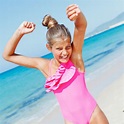 Cute girl on the beach - License, download or print for £8.68 | Photos ...