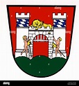 coat of arms / emblems, Neuburg an der Donau, city arms, Bavaria ...