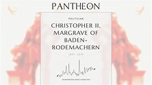 Christopher II, Margrave of Baden-Rodemachern Biography | Pantheon