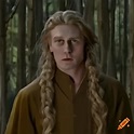 George mackay as a heroic elf in the silmarillion, long blonde hair on ...