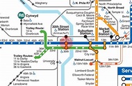 30th Street station map - Philadelphia subway