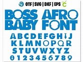 African American Boss Baby Girl font / Boss Baby Girl font SVG + Boss ...