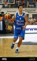 Greece's national basketball player Nikos Zisis dribbles the ball ...