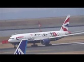 羽田空港 英国航空特別塗装機（G- YMML） - YouTube