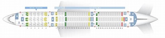 Seat map Airbus A350-900 "Lufthansa". Best seats in the plane