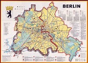 A Detailed Map Of Berlin Germany Map With Scale