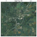 Aerial Photography Map of East Troy, WI Wisconsin