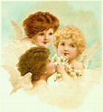 ÁNGELES VINTAGE | Angel wallpaper, Antique postcard, Postcard