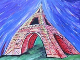 Paris Eiffel Tower, Painting by Wabyanko | Artmajeur