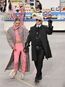 Cara Delevingne and Karl Lagerfeld - Chanel Fashion Show in Paris ...