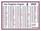 Printable 2023 Los Angeles Angels Schedule