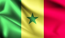 senegal bandera 3d 1228858 Vector en Vecteezy