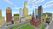New York City in Minecraft - Minecraft Map - YouTube