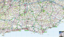 Sussex Offline Map, including Eastbourne, Brighton, Bognor Regis ...