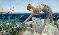 Sir Lawrence Alma-Tadema Among the Ruins Painting | Best Paintings For Sale