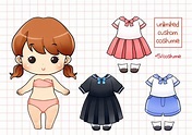 Segakucing: I will turn you into a cute chibi paper doll for $5 on ...