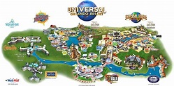 Universal Orlando mapa - Mapa de Universal Orlando (Florida - USA)