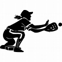 Free Softball Silhouette Vector, Download Free Softball Silhouette ...