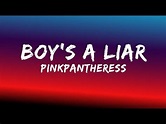 PinkPantheress - Boy's a liar [Lyrics] - YouTube