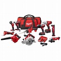 Milwaukee M18 18-Volt Lithium-Ion Cordless Combo Kit (10-Tool) with (2 ...