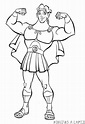 Dibujo De Hercules Heracles Para Colorear - Dibujos para colorear