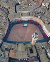 Aerial View of Torre Del Mangia Mangia Tower in Piazza Del Campo Campo ...